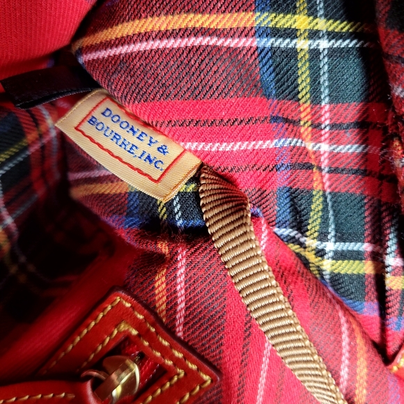 Dooney & Bourke Red Florentine Ivory Sherpa Crossbody Shoulder Saddle Bag - Picture 13 of 16